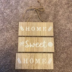 Home sweet home front door sign